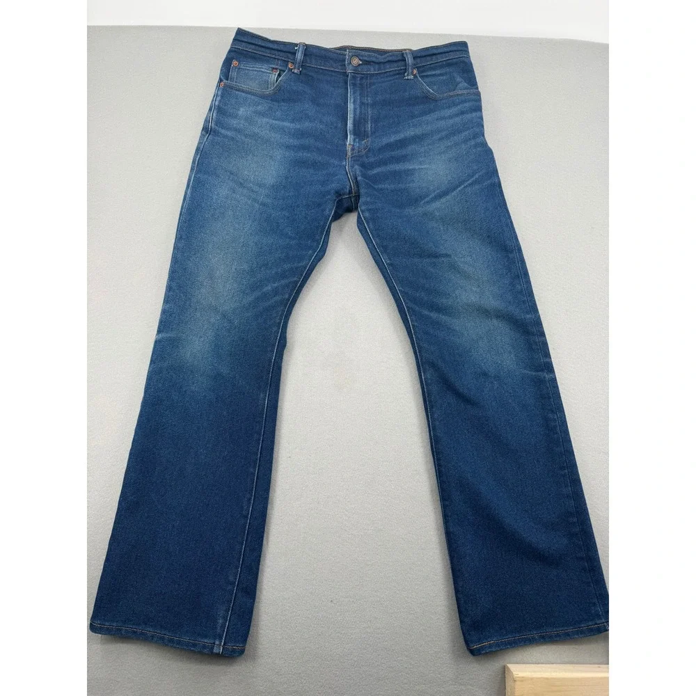 Levis 517 Bootcut Jeans Mens 36x32 Blue Denim Western Americana Medium Wash